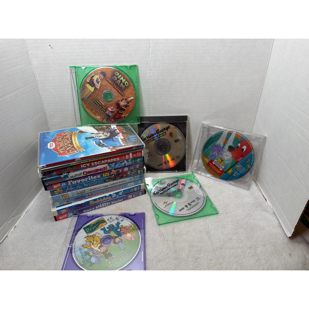 Nickelodeon PBS Kids DVD Lot Kids Unisex OS Multicolor Thomas Peppa George 14pc